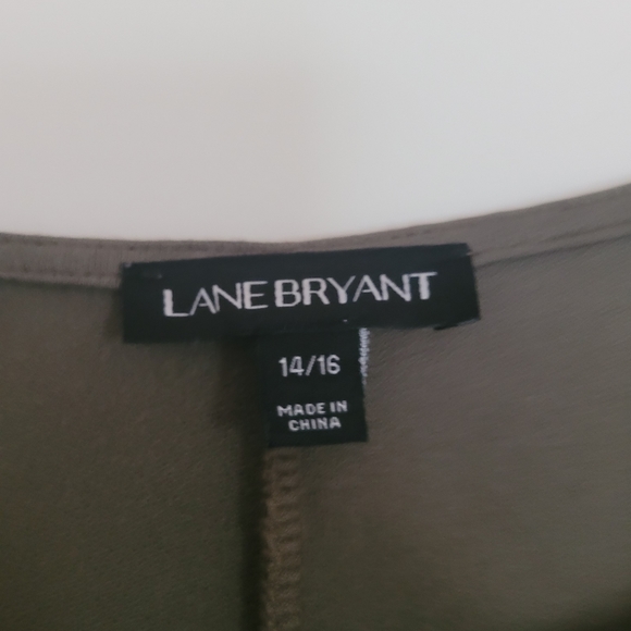 Lane Bryant 14/16 Olive Green Long Tunic - Picture 3 of 4